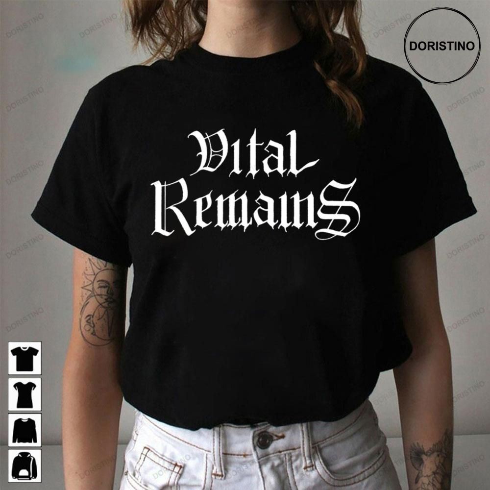 Vital Remains White Logo Limited Edition T-shirts